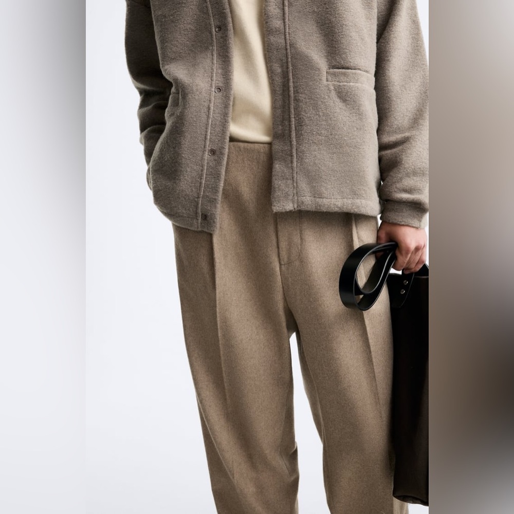 Zara wool PLEATED PANTS